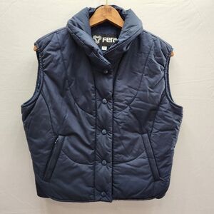 Fera Women's Blue Quilted Ski-Snow-Out Door Sports Vest